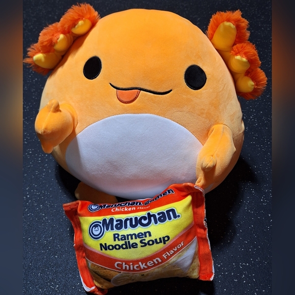 Squishmallows Other - Zuru Snackles Series 1 Albie the Axolotl Maruchan Ramen Noodle Soup